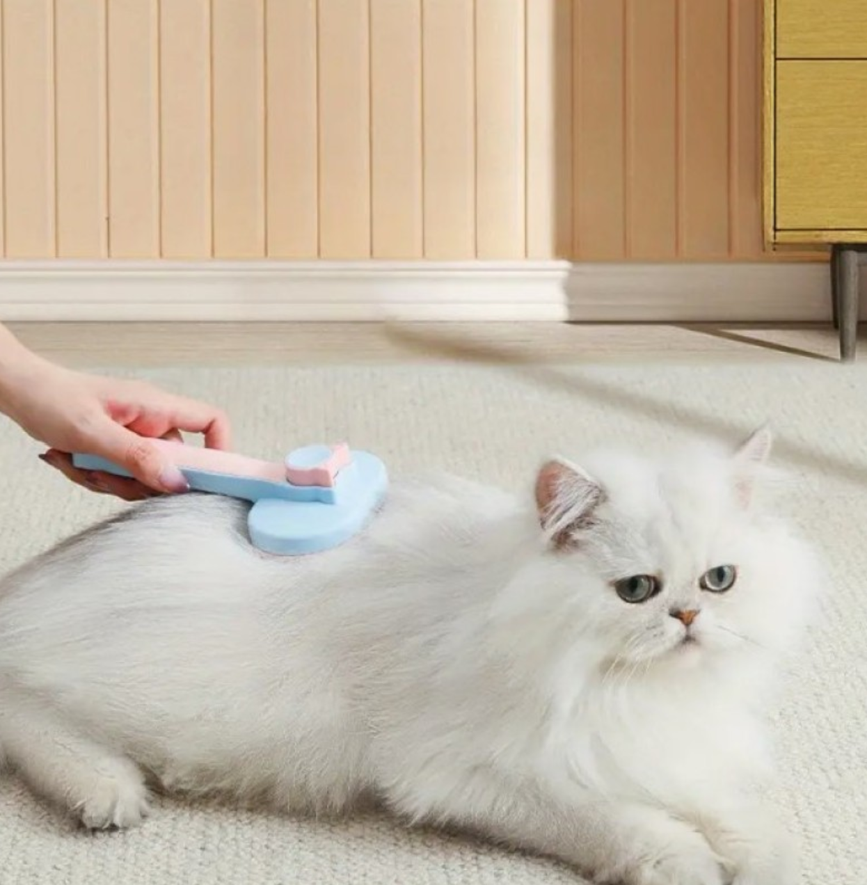 Self-Cleaning Pet Brush for Cats and Dogs