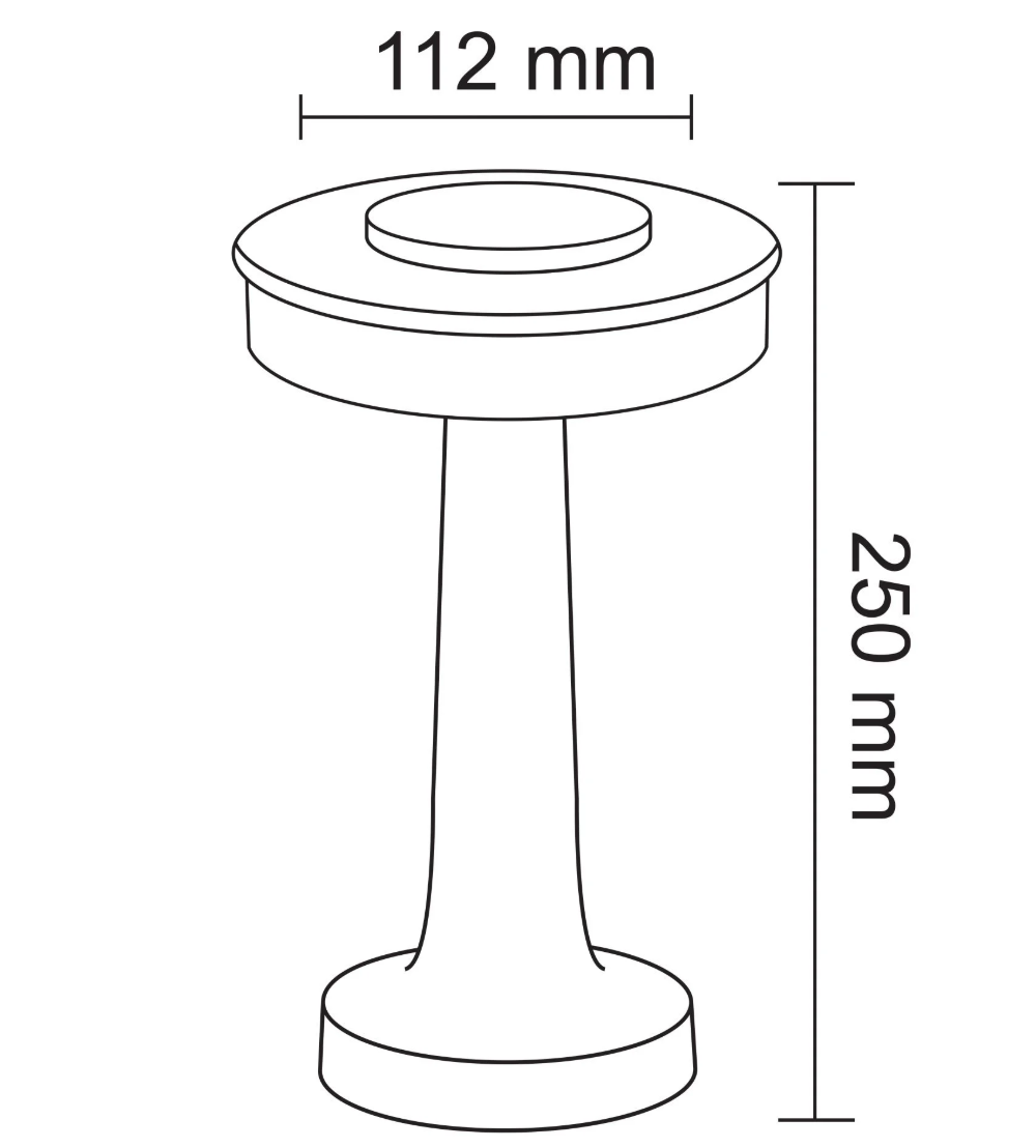 Rose Gold Dokunmatik Masa lambası