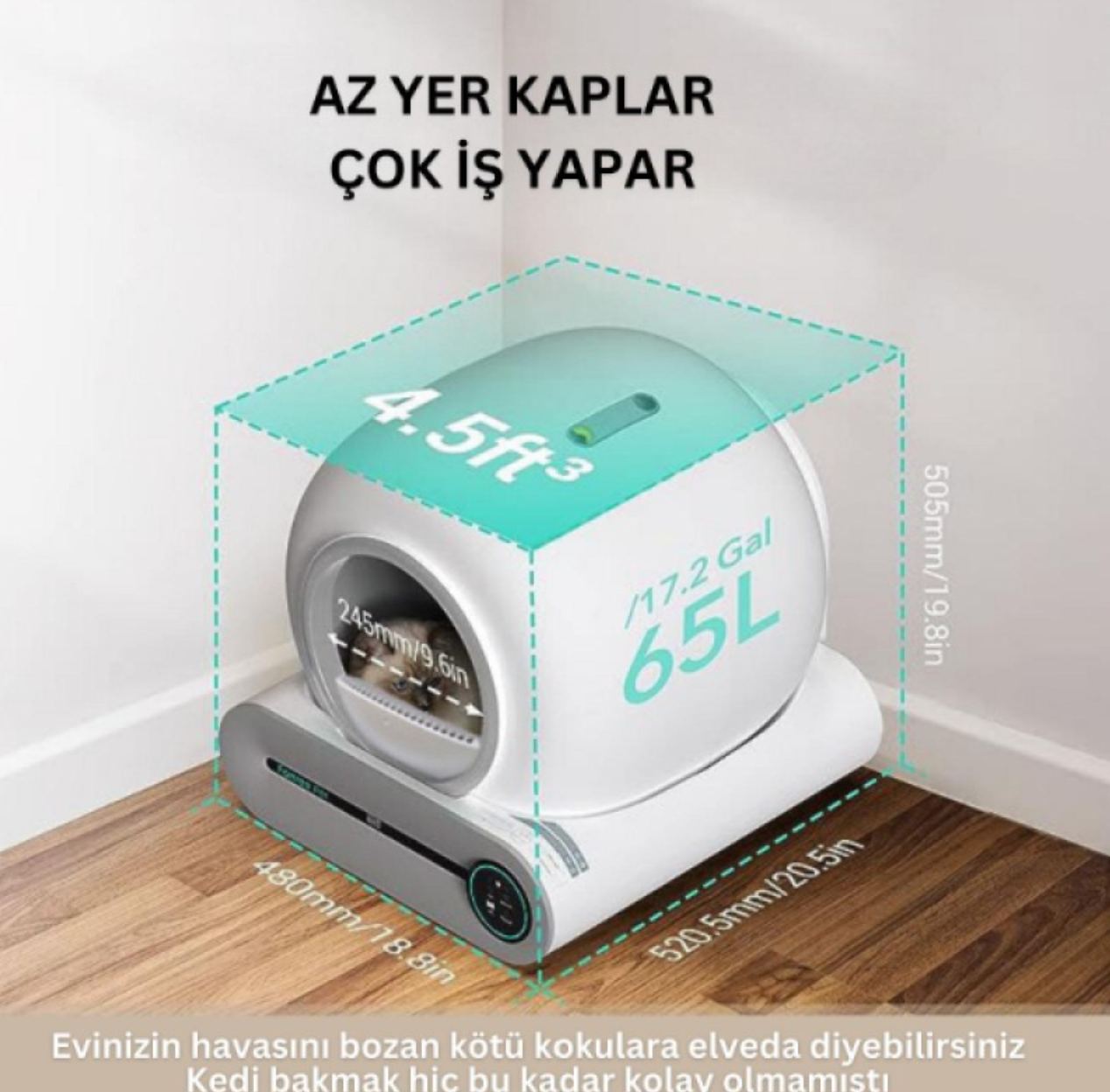 Akıllı Otomatik Kedi Tuvaleti