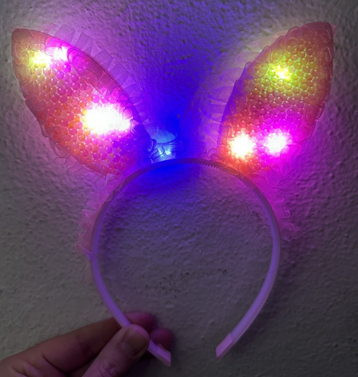 Pembe Tavşan Kulak Taçı