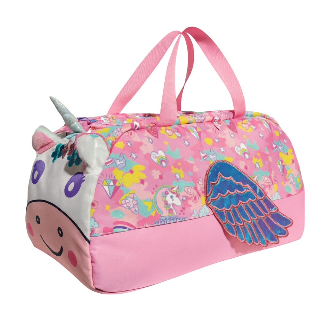 🦄 Unicorn Tasarımlı Pembe Spor ve Seyahat Çantası 🦄