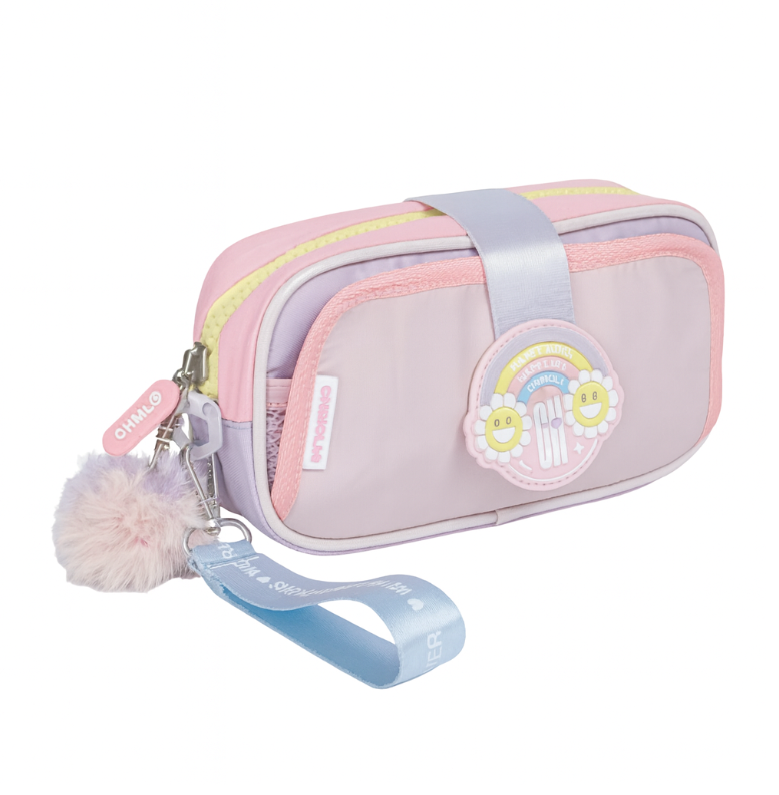 Pastel Tonlarda Çiçek Desenli Şirin Kalem Çantası – CHIMOLA