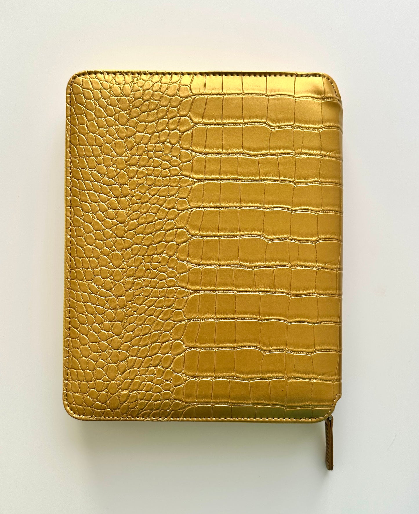 Victoria's Journals Gold Deri Organizer Defter