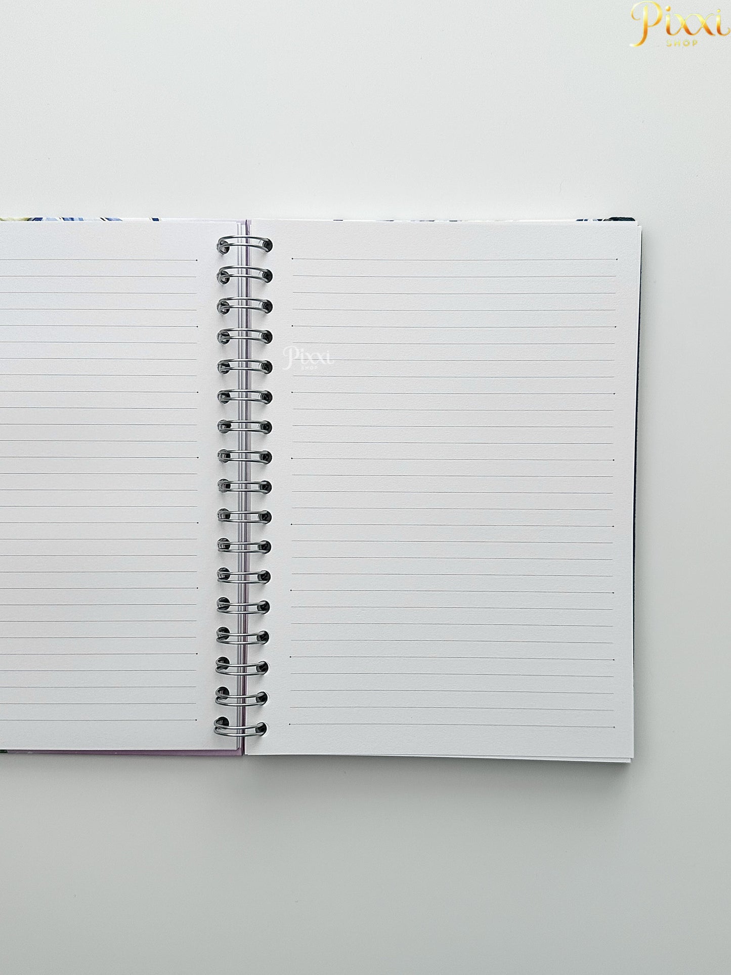 Victoria’s Journals Spiral Çiçek Desenli Çizgili Defter