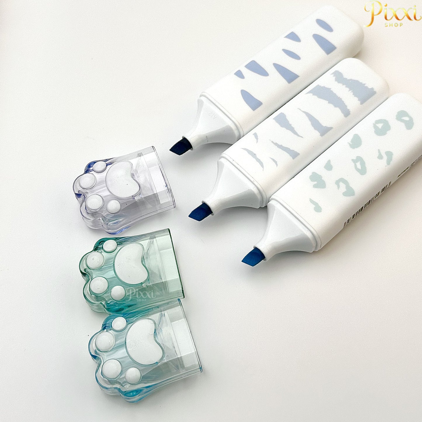 Pati Tasarımlı 3 lü Mor Renk Tonları Keçeli Kalem