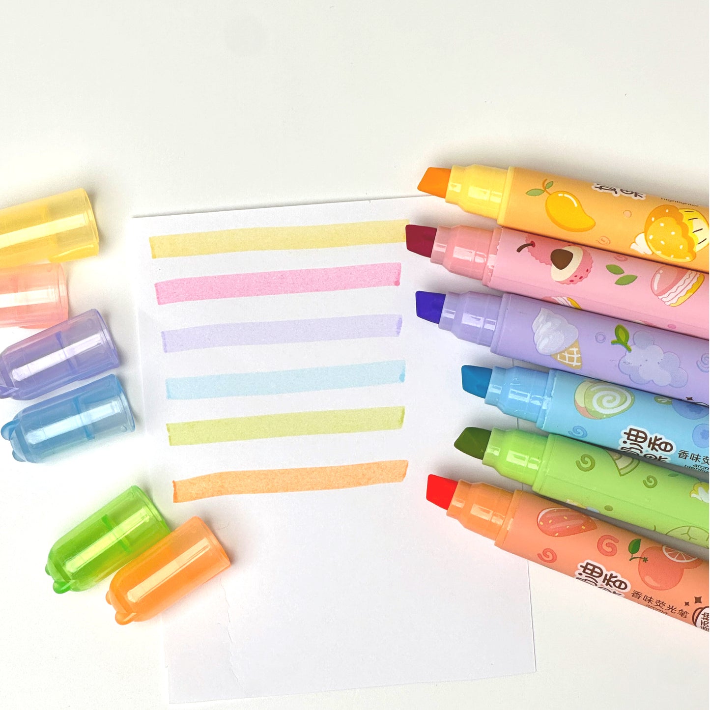 Aromatik Meyve Kokulu Keçeli Kalem Seti – 6 Renkli Eğlence! 🍓🍊