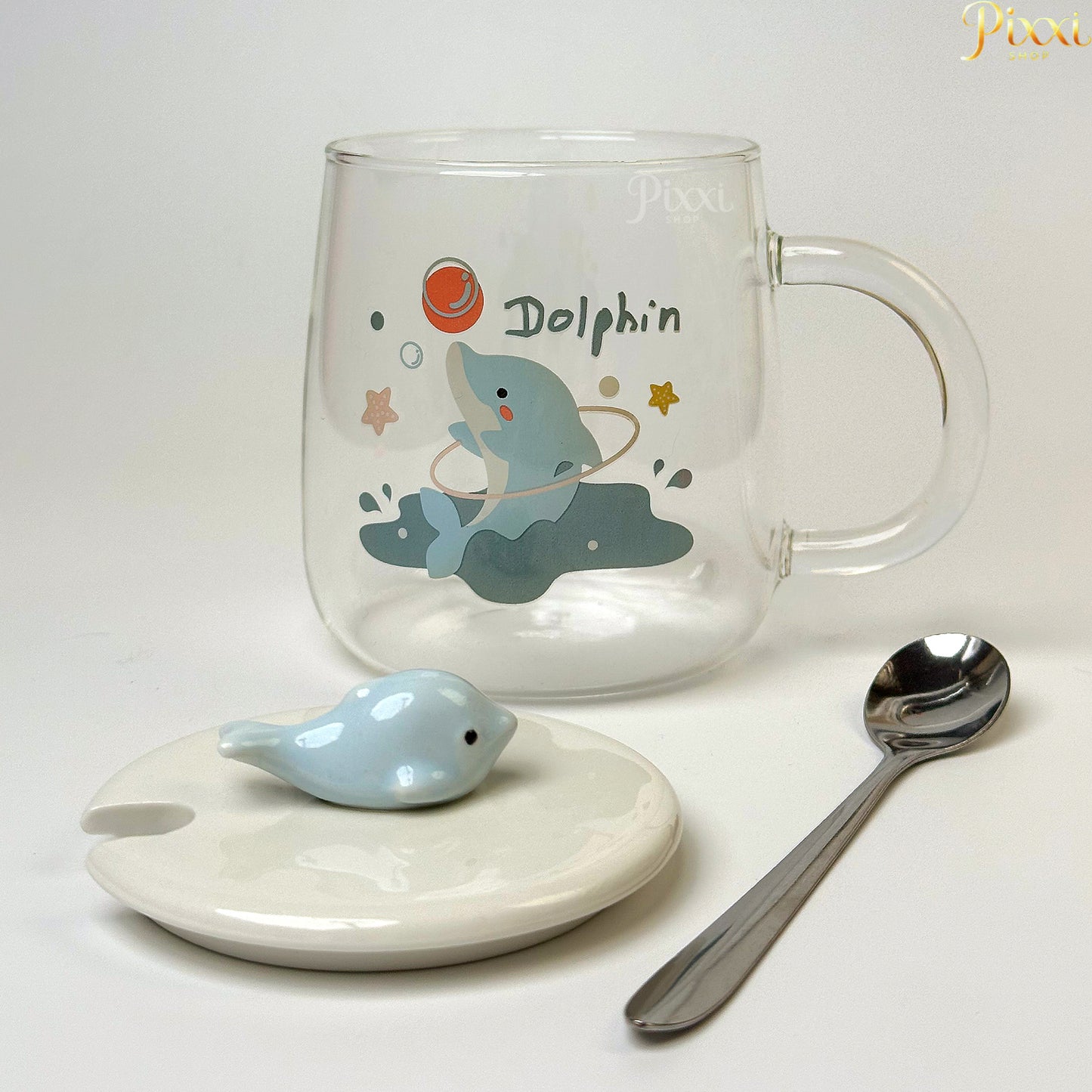 Yunus Balık Tasarımlı Kupa Bardak