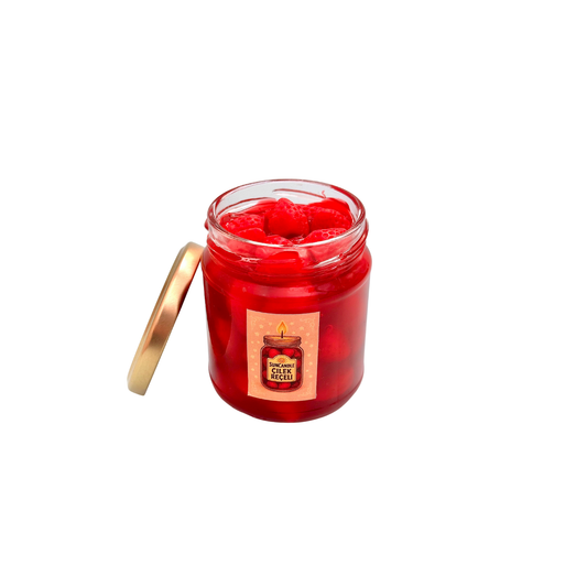 Çilek Reçeli Kavanoz Mum