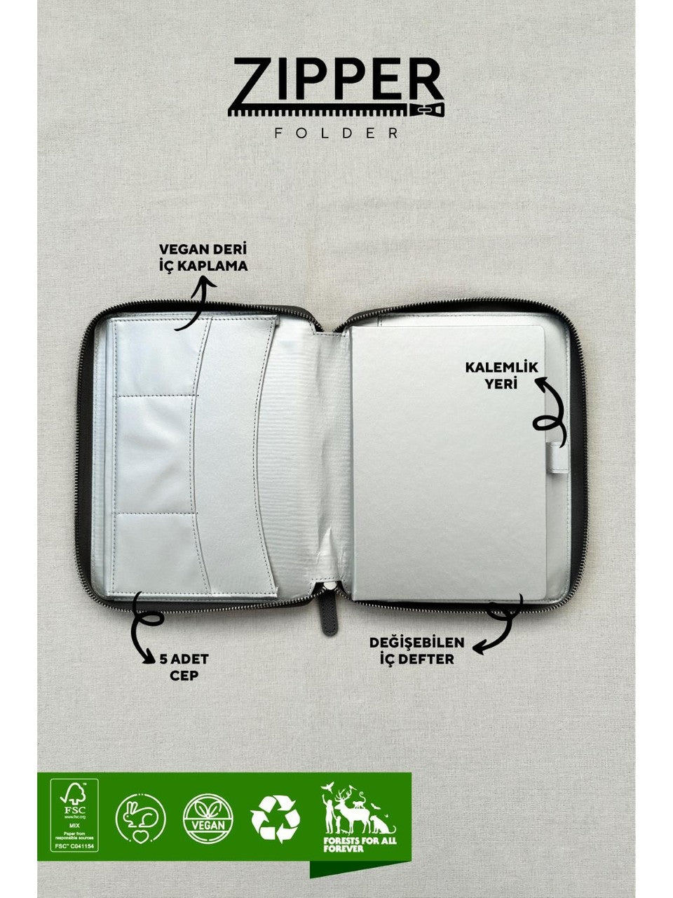 Victoria's Journals Deri Organizer Defter