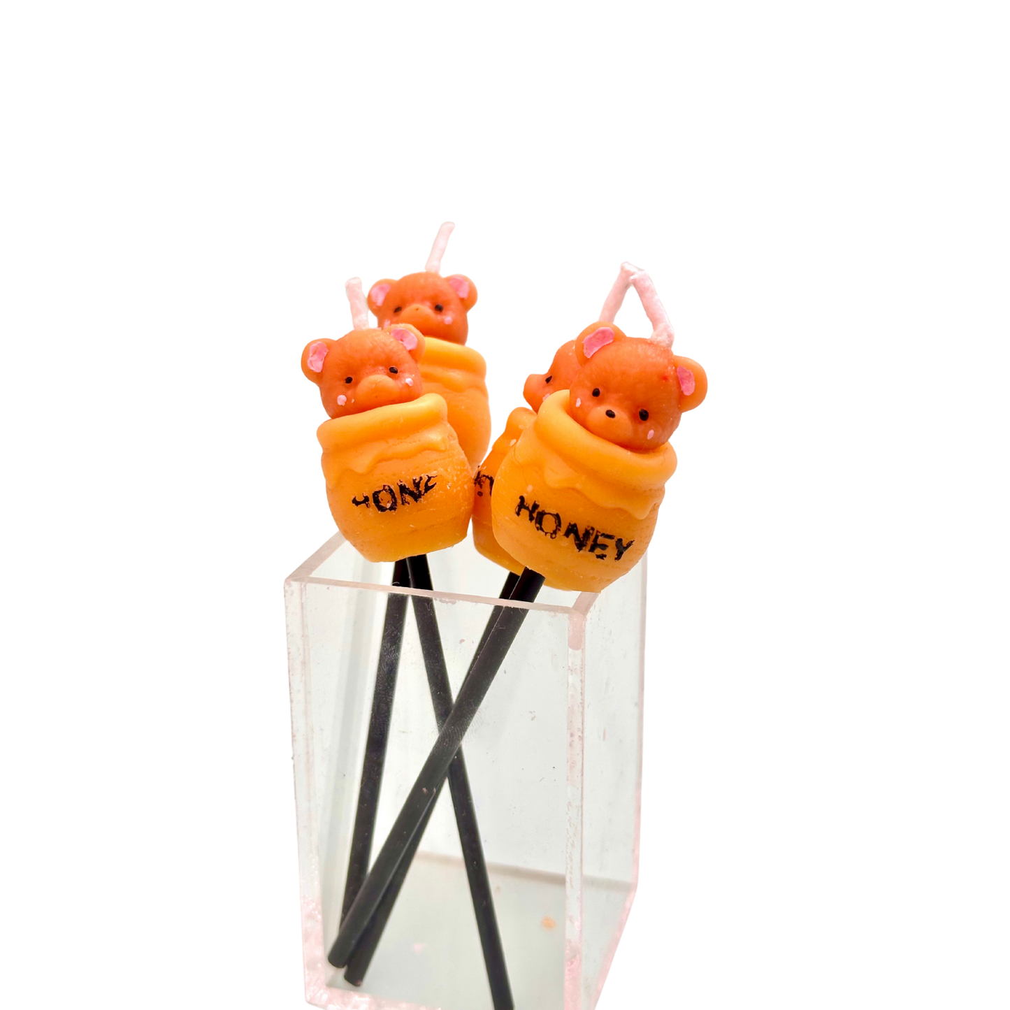 Bal Kovanındaki Ayıcık Çubuk Pasta Mumu