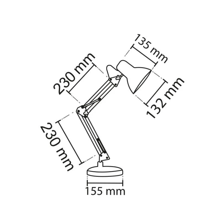 Ayarlanabilir Beyaz Masa Lambası