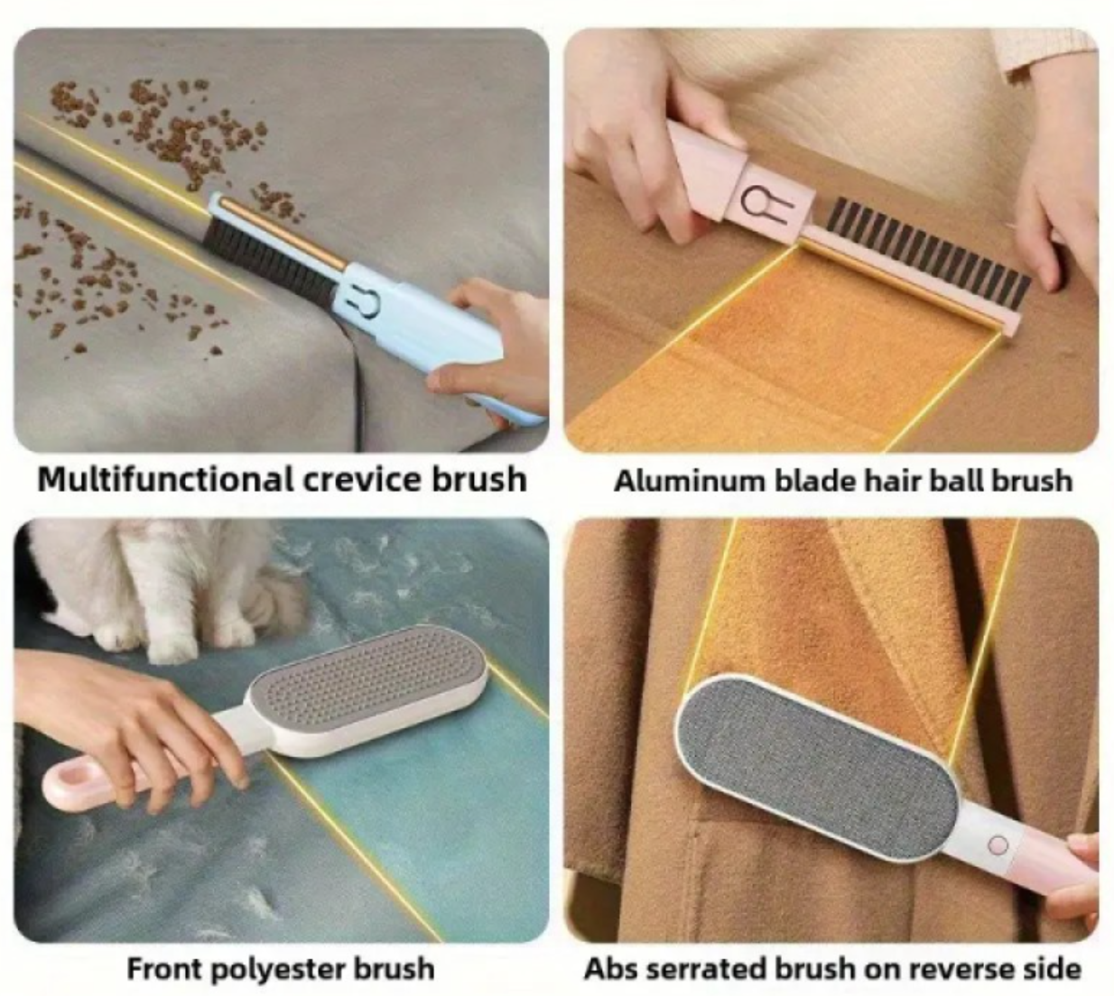 4'ü 1 Arada Tüy Toplama Fırçası