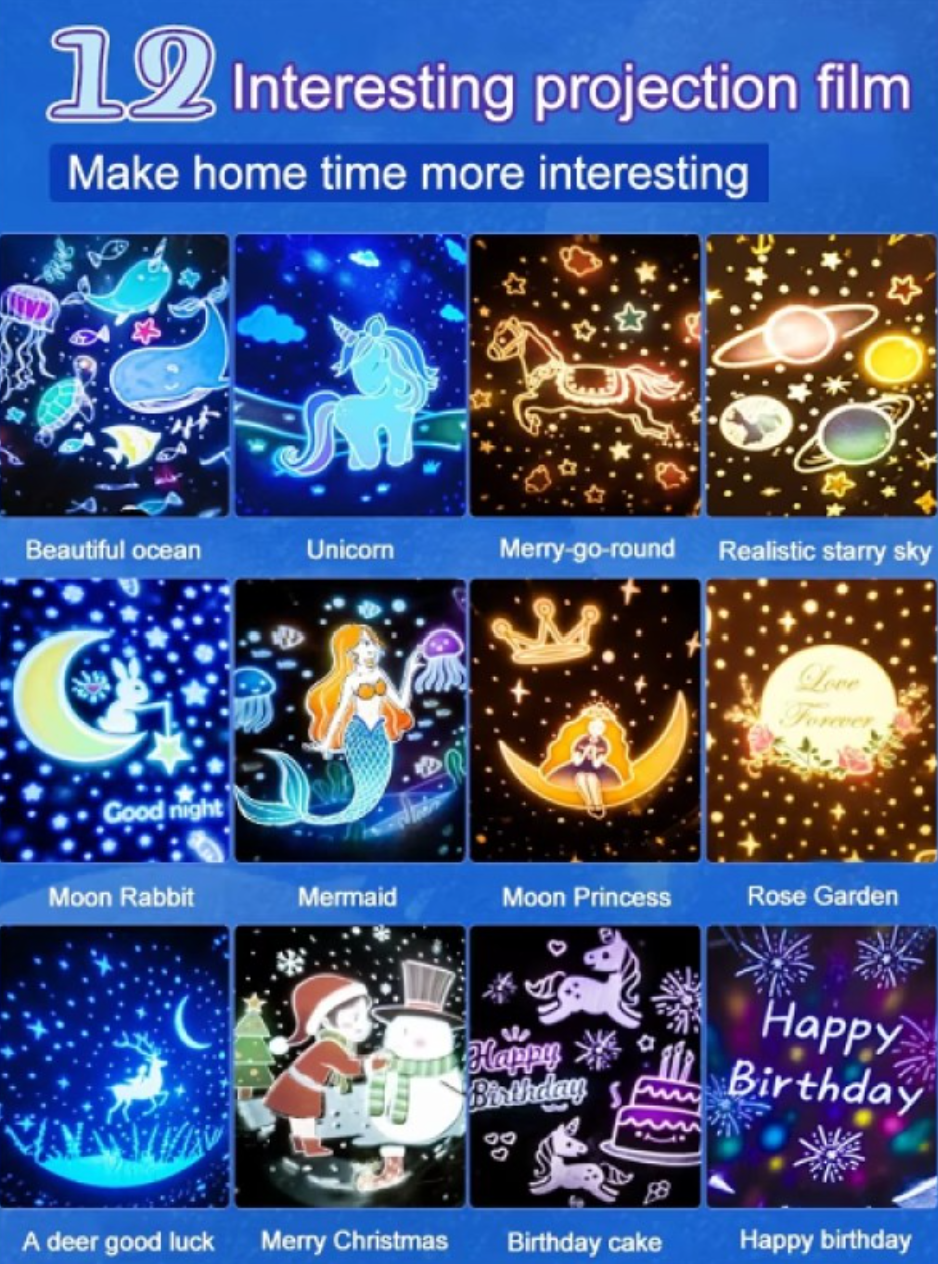 Tavşan Atlıkarınca Multifonksiyon Projektör