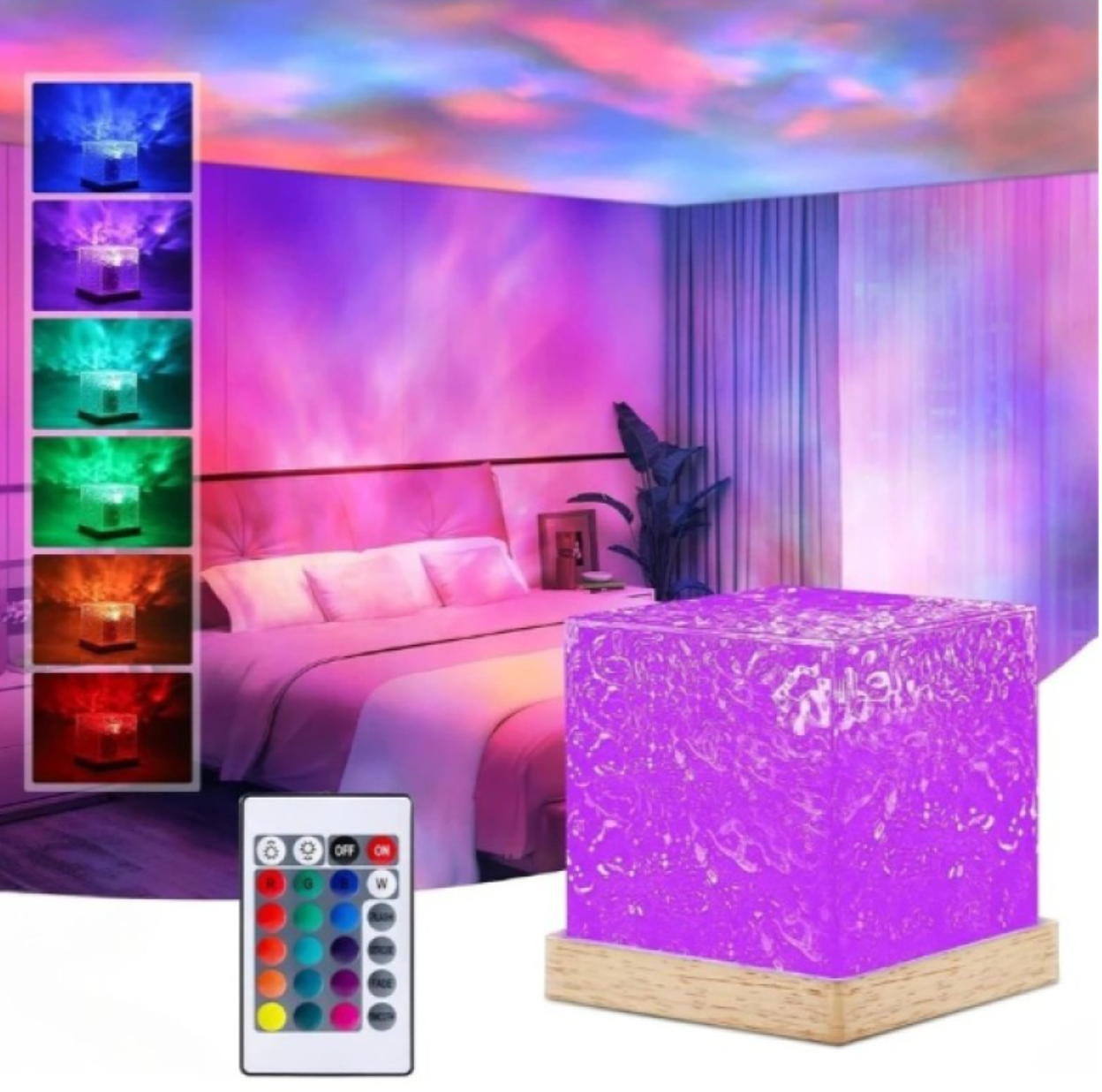 Su Dalgası Projektör Gece Lambası