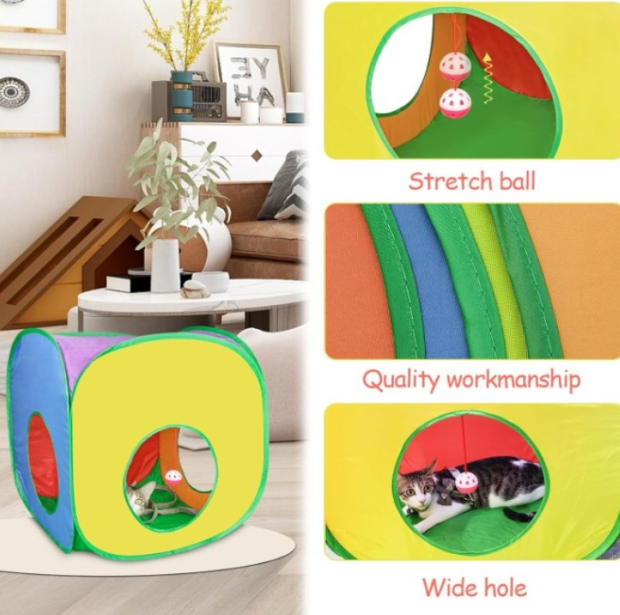 Oyuncak Toplu Kedi Oyun Tüneli