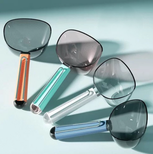 Klipsli Ölçekli Kedi Köpek Mama Küreği