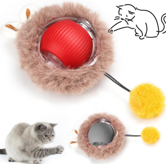 Tüylü Şarjlı Kedi Oyuncağı