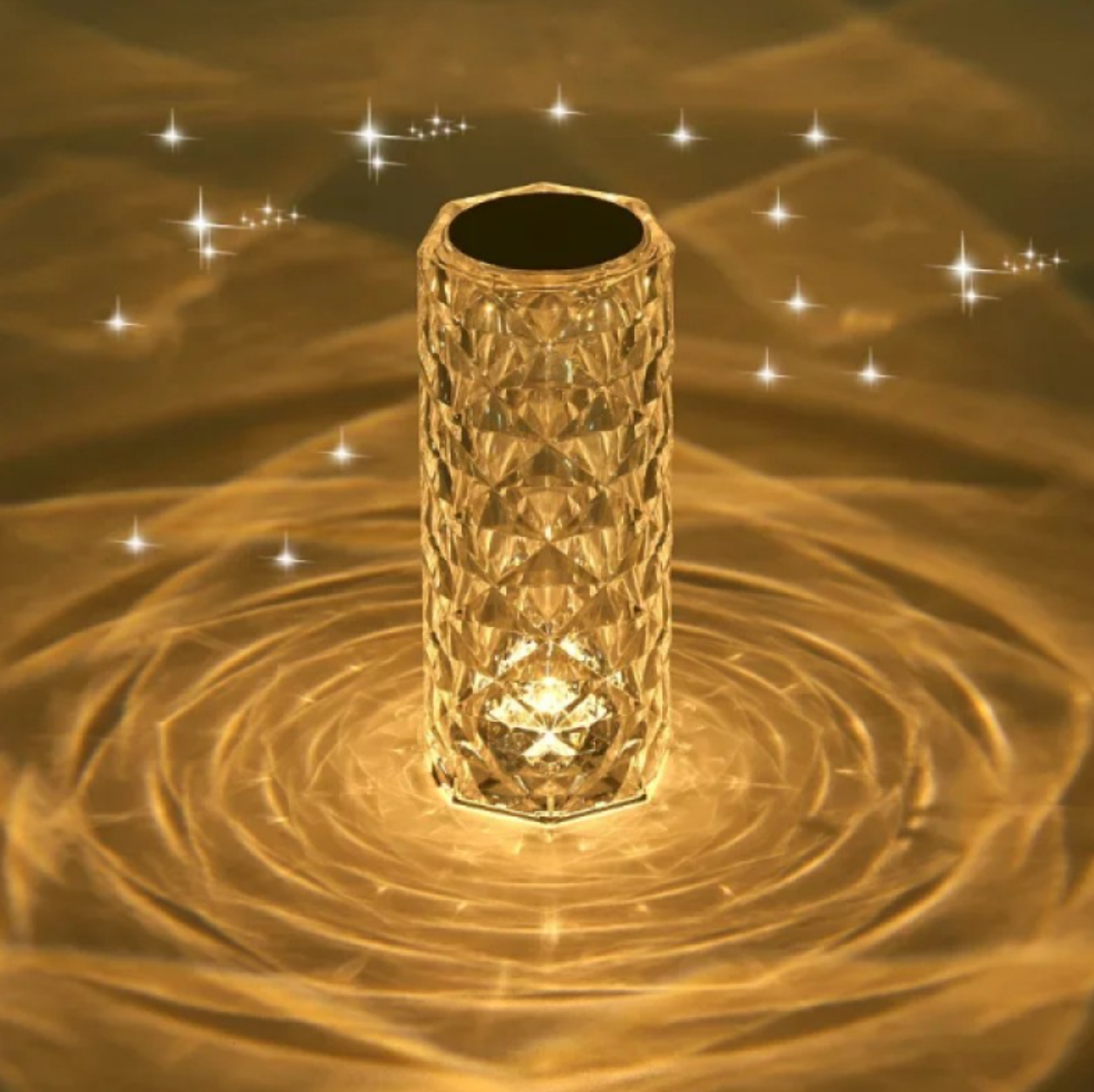 Kristal LED Kumandalı Ve Dokunmatik Masa Lambası