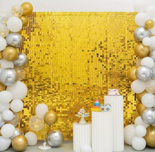 Altın Gold Renk Fon Perde Dekor