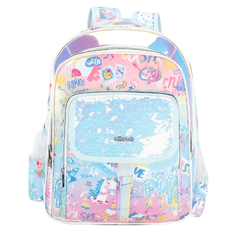 🌈 Unicorn Desenli Renkli Okul Çantası 🌈