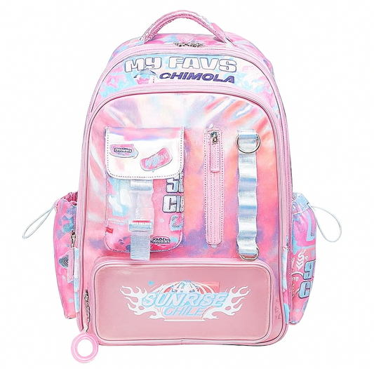 Chimola Pastel Sırt Çantası – Parlak & Tarz 🌸