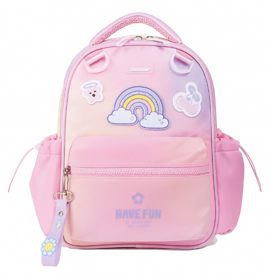 Pastel Renkli “Have Fun” Sırt Çantası – Eğlenceli ve Şık Tasarım
