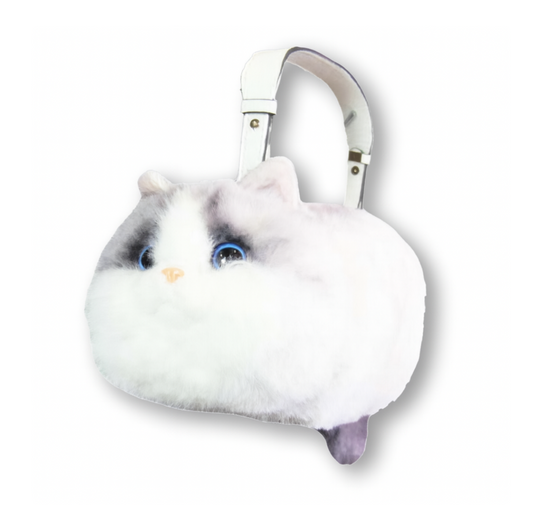 Sevimli Kedi Peluş Çanta – Yumuşacık & Eğlenceli Tasarım 🐱✨