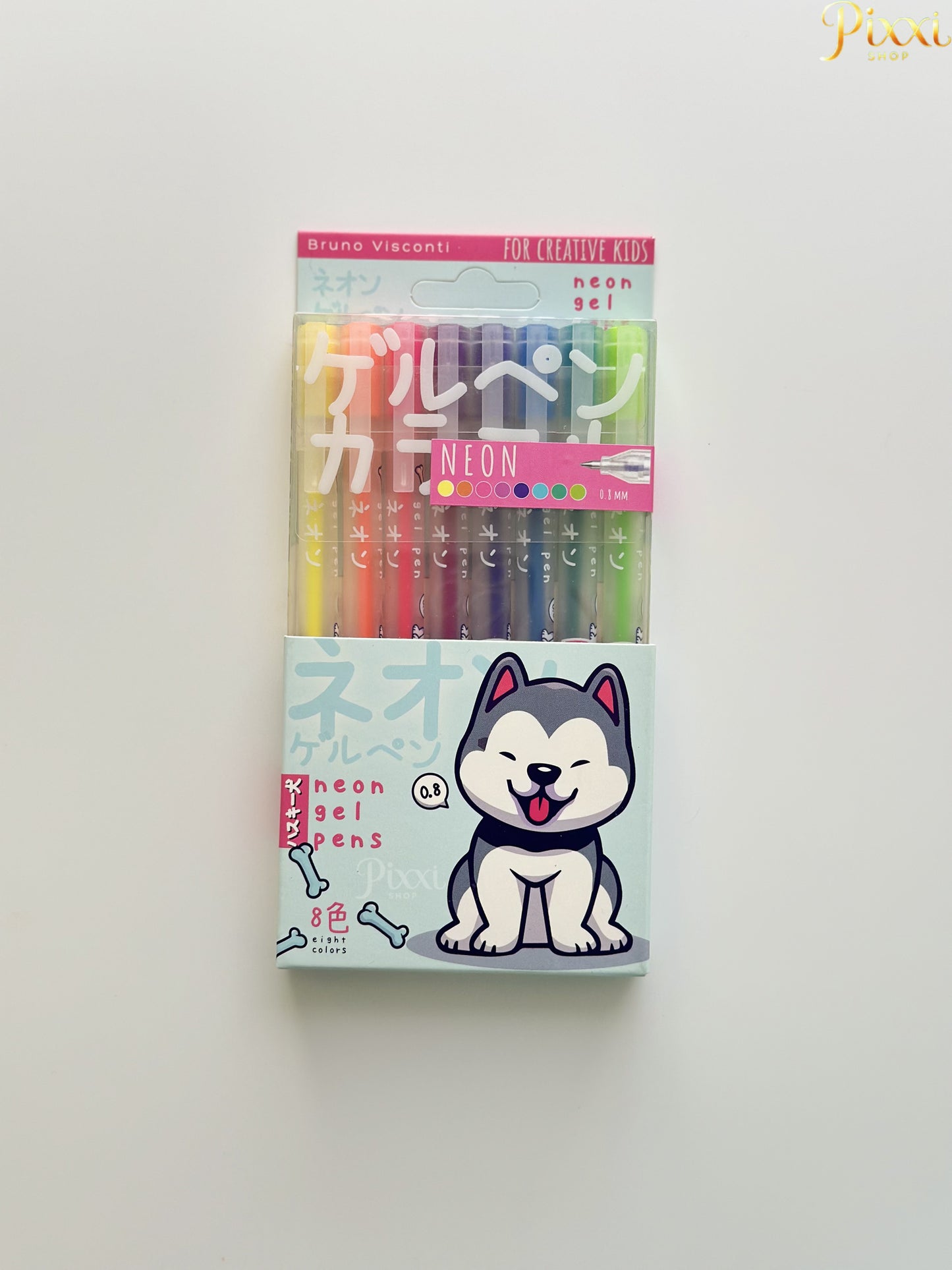 Bruno Visconti 8’li Neon Jel Kalem Seti – 0.8 mm Uç