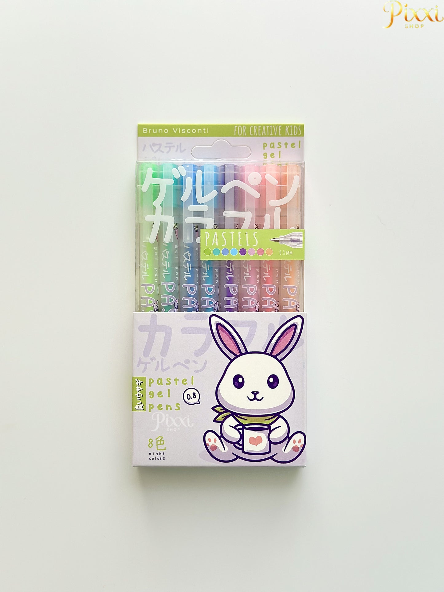 Bruno Visconti 8’li Pastel Jel Kalem Seti – 0.8 mm Uç