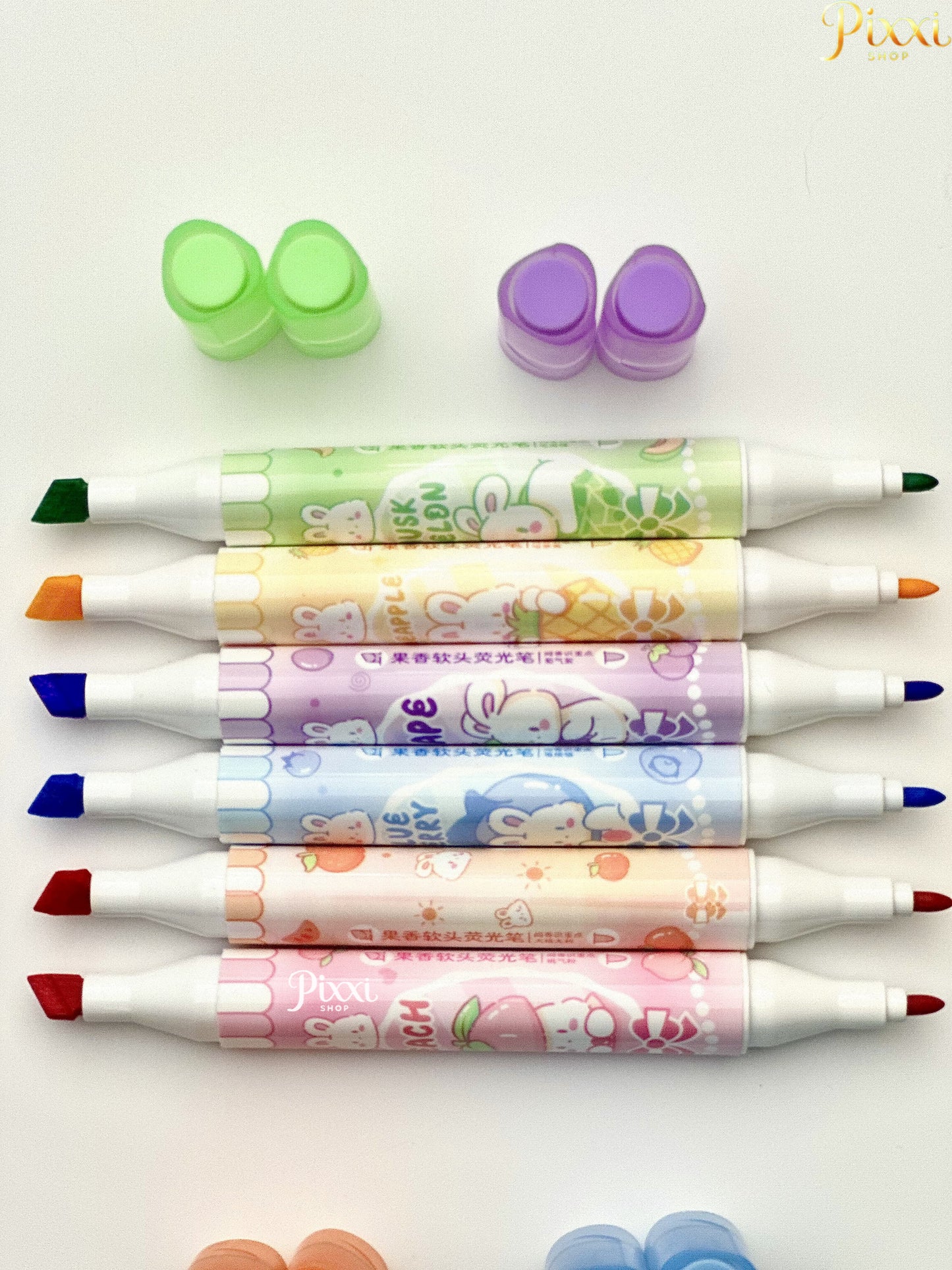 Tatlı Kokulu Jel Kalem Seti (8'li) – Meyve Aromalı ve Renkli!