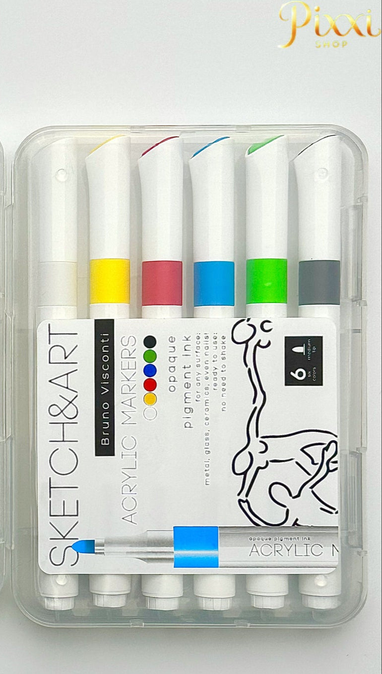 Sketch & Art Akrilik Marker Kalem 6 Renk