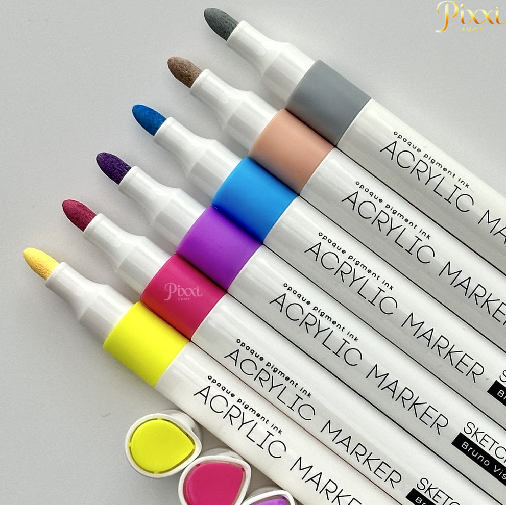 Bruno Visconti Sketch & Art Akrilik Marker Kalem 6 Renk