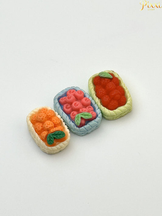 Mini 3 lü Meyve Sepeti Biblo