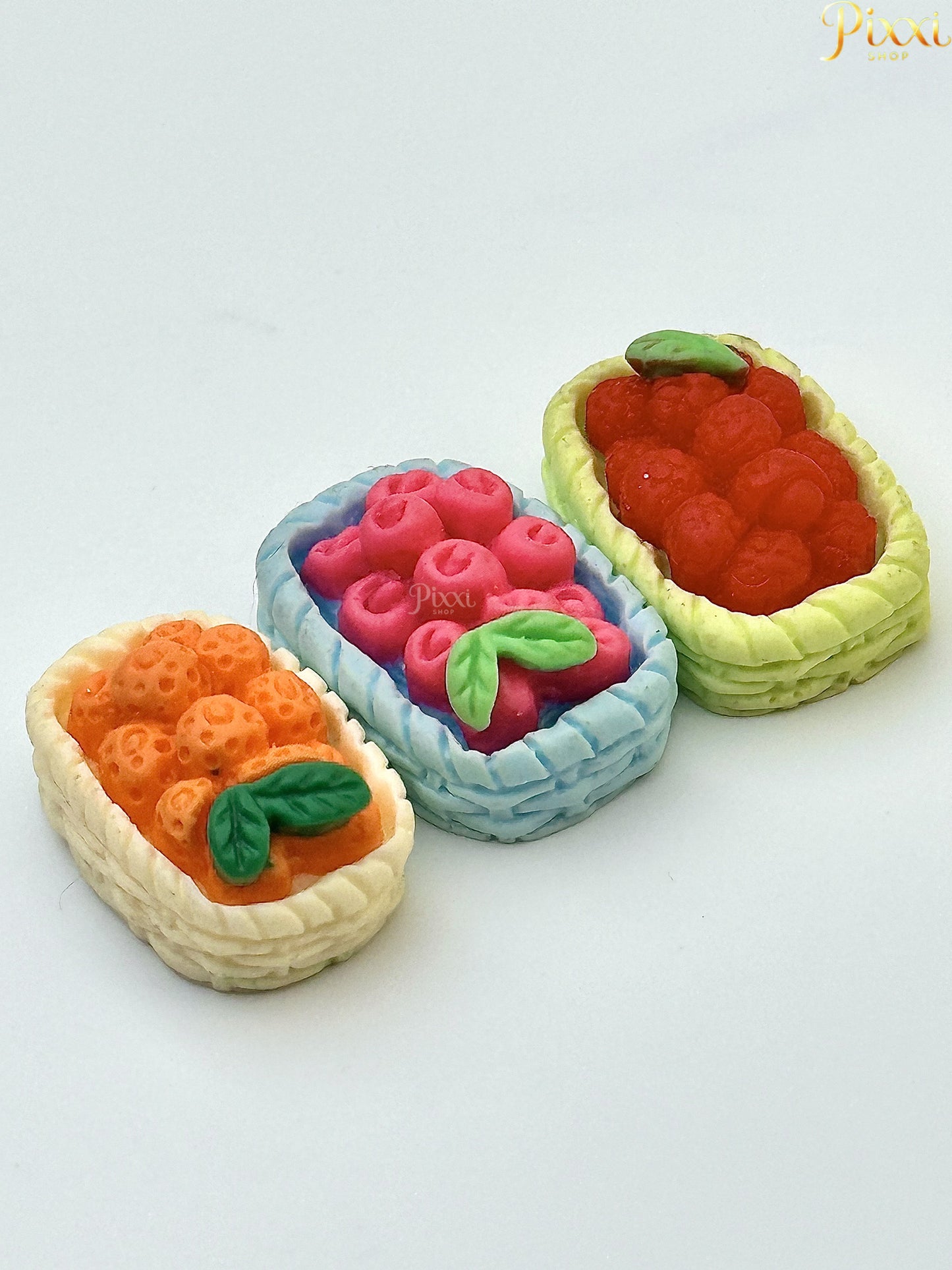 Mini 3 lü Meyve Sepeti Biblo