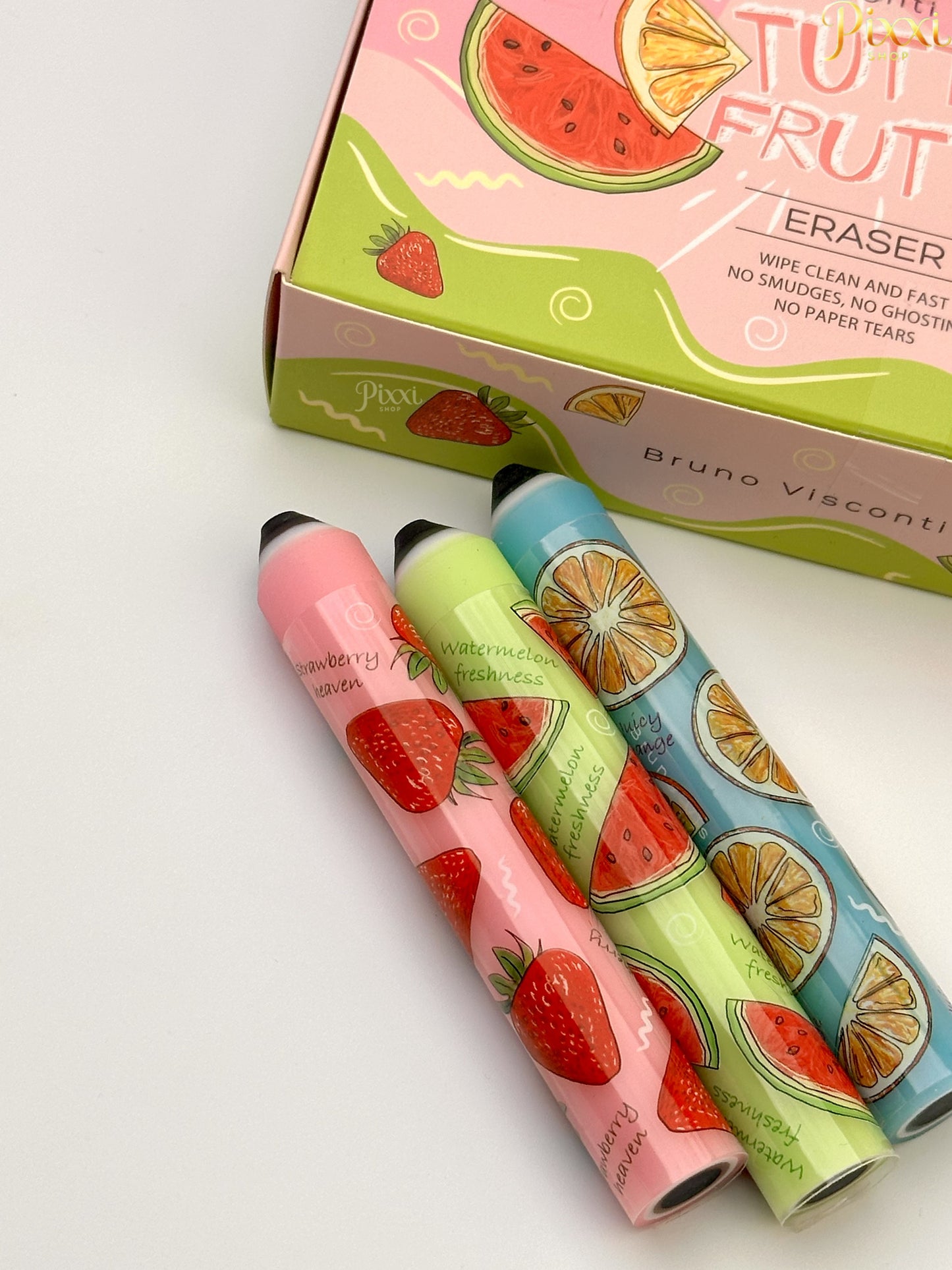 Meyve Tasarımlı Renkli Silgi