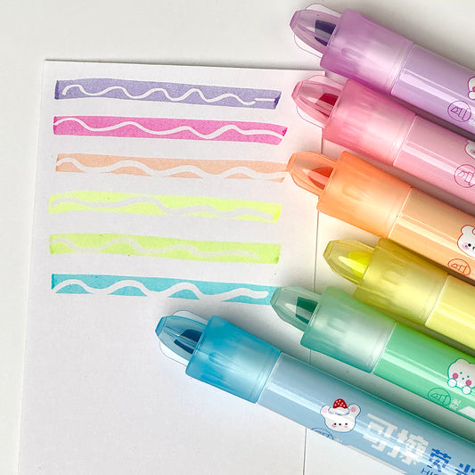 Silinebilir Fosforlu 6' lı Kalem Seti