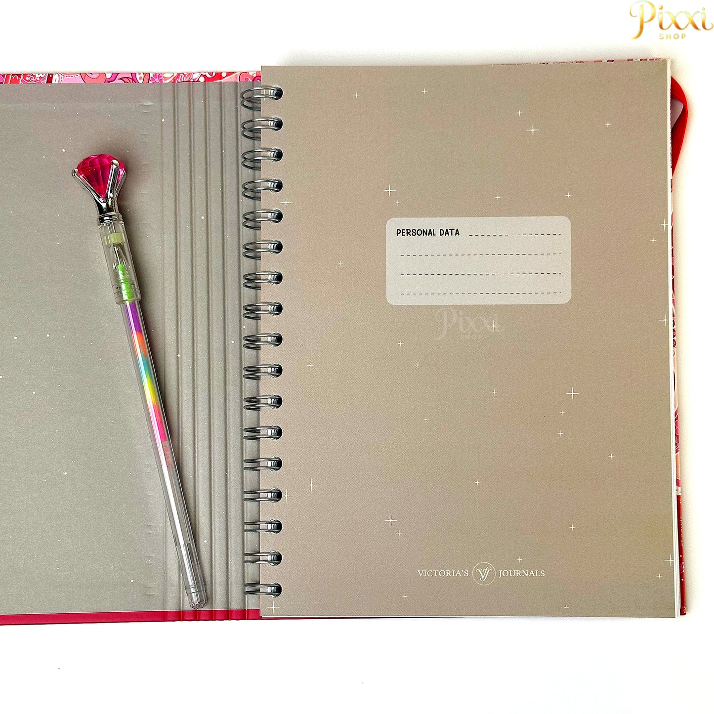 Gizli Spiralli Buta Tasarımlı Defter