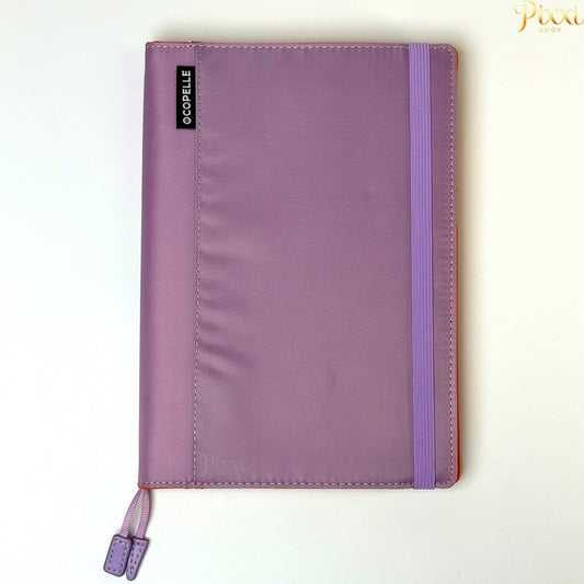 Lila Kumaş Kaplı Lastikli Defter