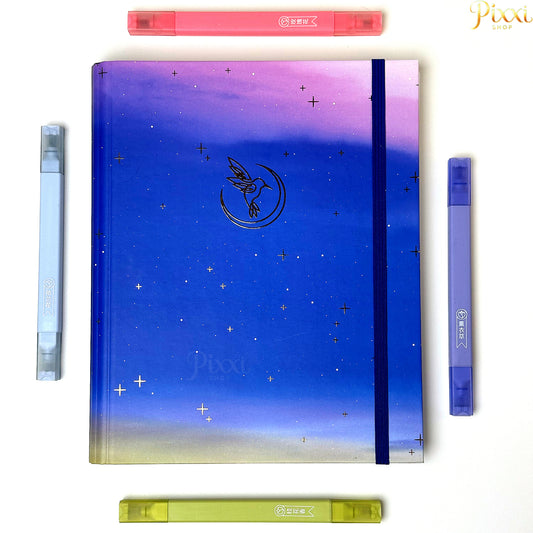 Gökyüzü Tasarımlı Sert Kapak Lastikli Defter