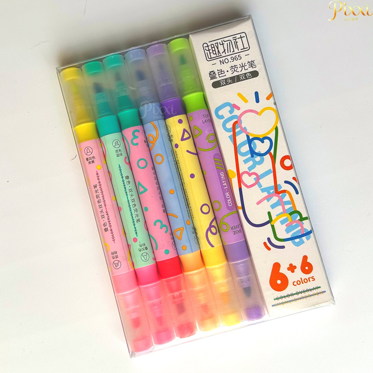 🎨 12 Renkli Çift Taraflı Doodle Kalem Seti – Renkli Hayal Gücün!