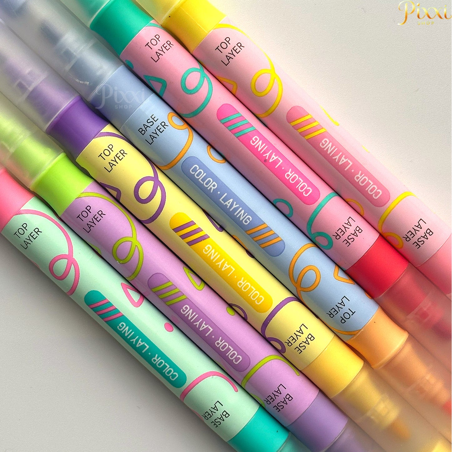 🎨 12 Renkli Çift Taraflı Doodle Kalem Seti – Renkli Hayal Gücün!